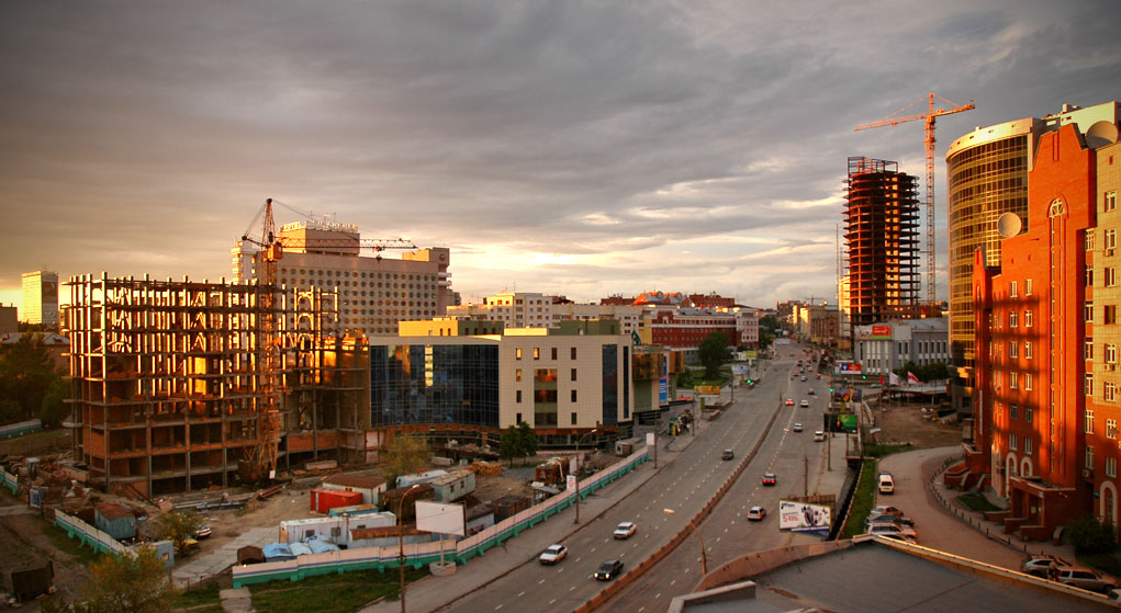 Город Новосибирск - Современный Новосибирск - Вид на проспект Димитрова