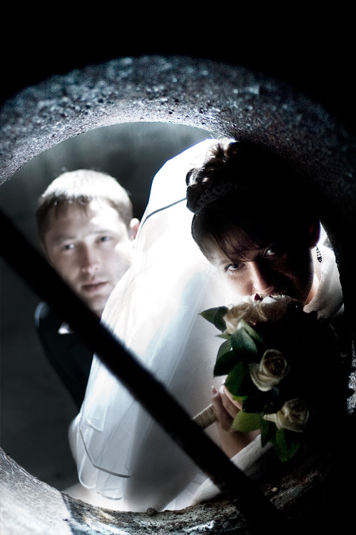 2008 - Роман и Татьяна - Свадебная фотография - Подземелье