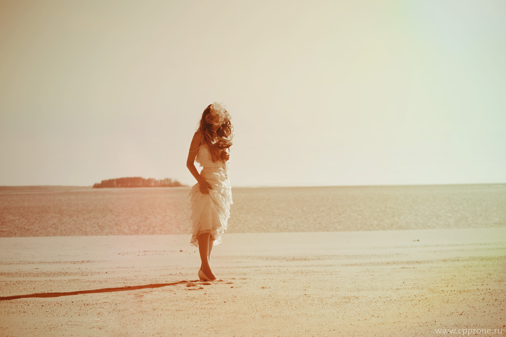 Свадебная фотография - Свадебная фотосессия на берегу Обского моря