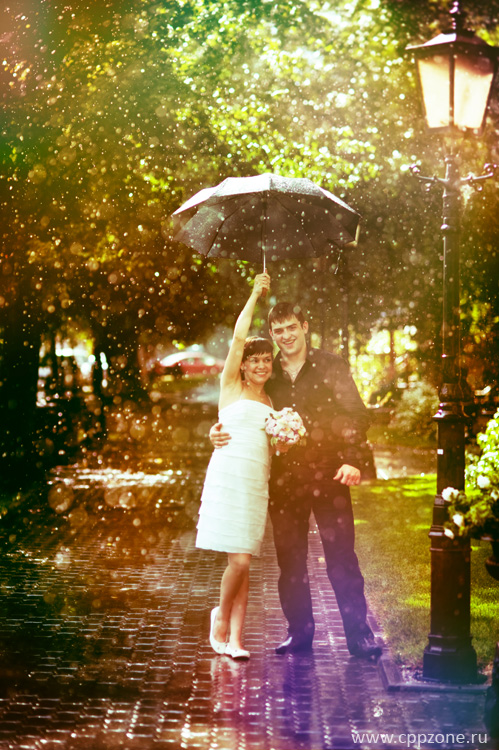Свадебная фотография - Свадьба под дождем. Свадьба в Новосибирске