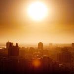 Город Новосибирск - Закат с крыши высотки - Фотографии Новосибирска