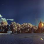Инфракрасная фотография первомайского сквера Новосибирска - Фотографии Новосибирска IR
