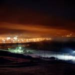Туман над ночным Новосибирском - Виды Новосибирска